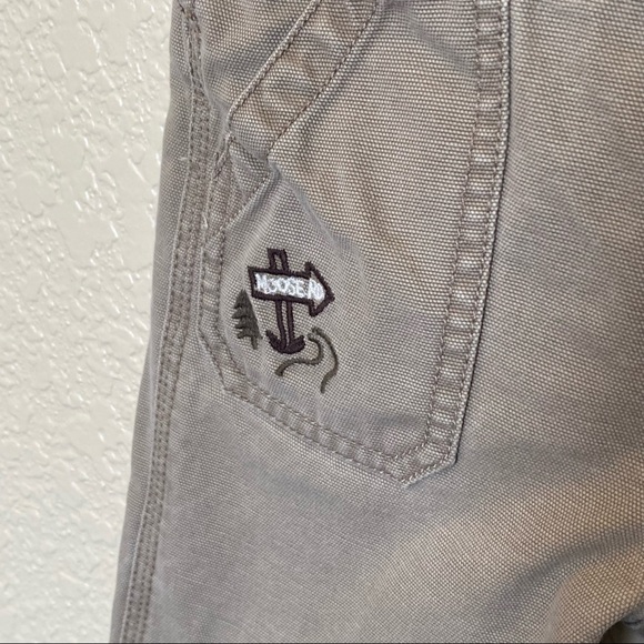 Oshkosh B’Gosh tan overalls moose and mountains 9 months - Picture 3 of 5